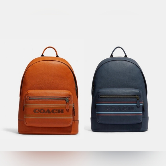 Coach West Backpack w/ Coach Stripe CG995 *NWT* - Picture 4 of 10
